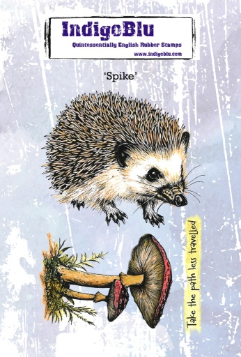 Spike A6 Red Rubber Stamp